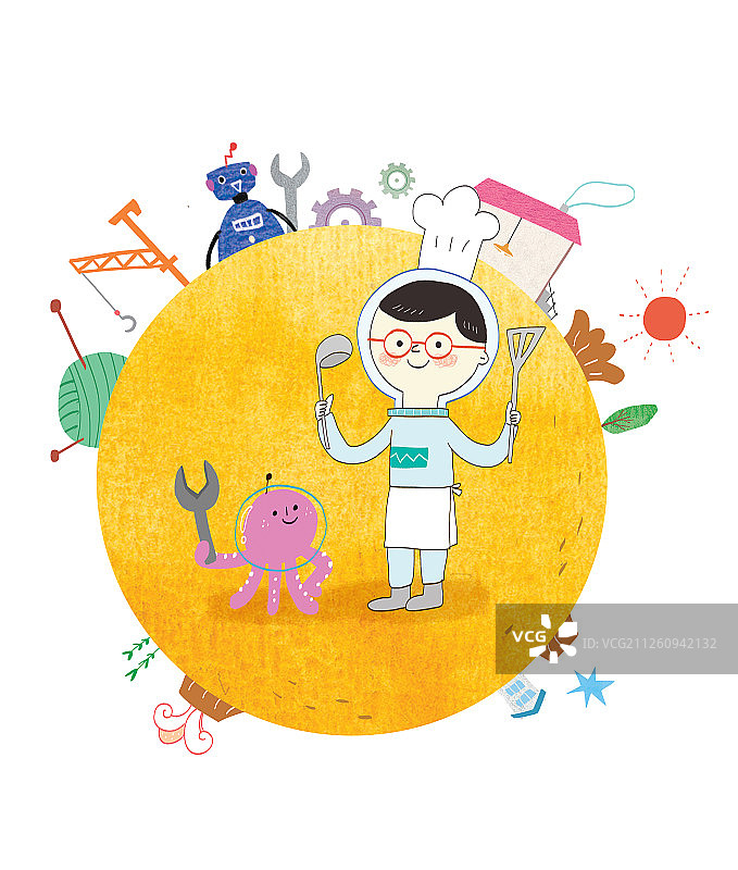 教育、角色、课程、地球、烹饪、家政图片素材