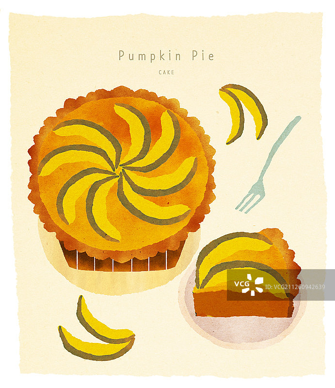 甜点蛋糕南瓜馅饼图片素材