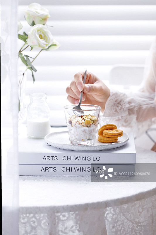 营养麦片早餐图片素材