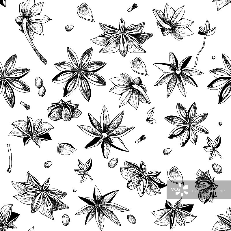 ai香料八角可循环素材图片素材