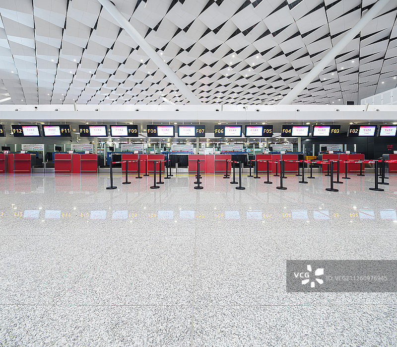 新郑机场值机安检区图片素材