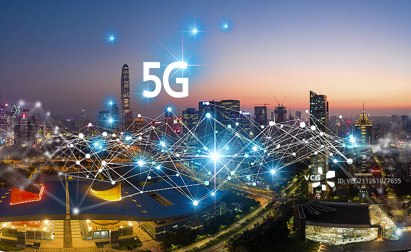 城市5g概念图片素材