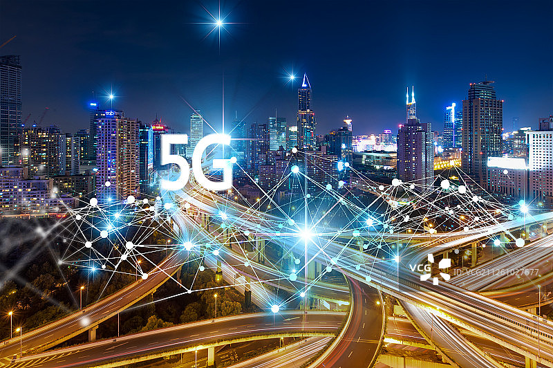 城市5g概念图片素材