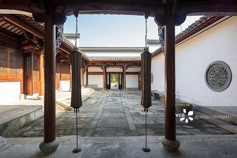 中式院落图片素材