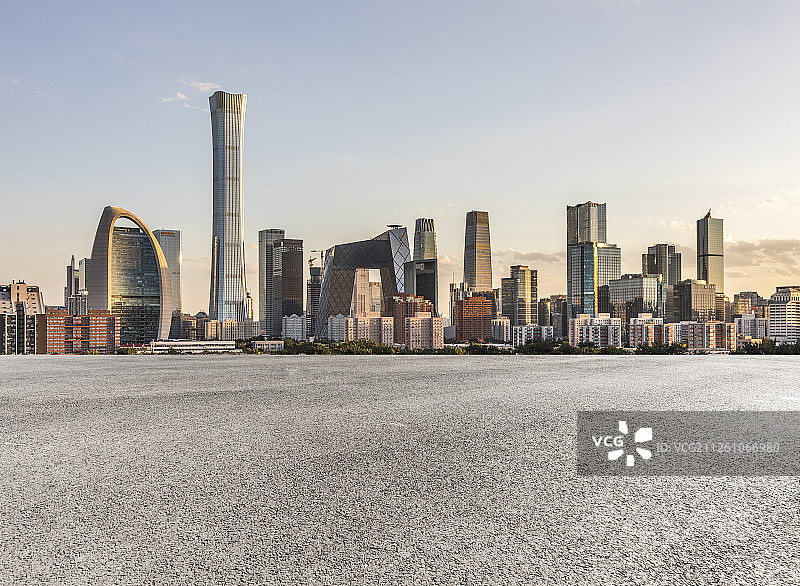 北京CBD城市道路图片素材