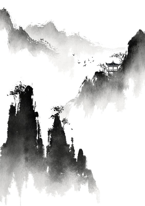 深山里的寺庙图片素材