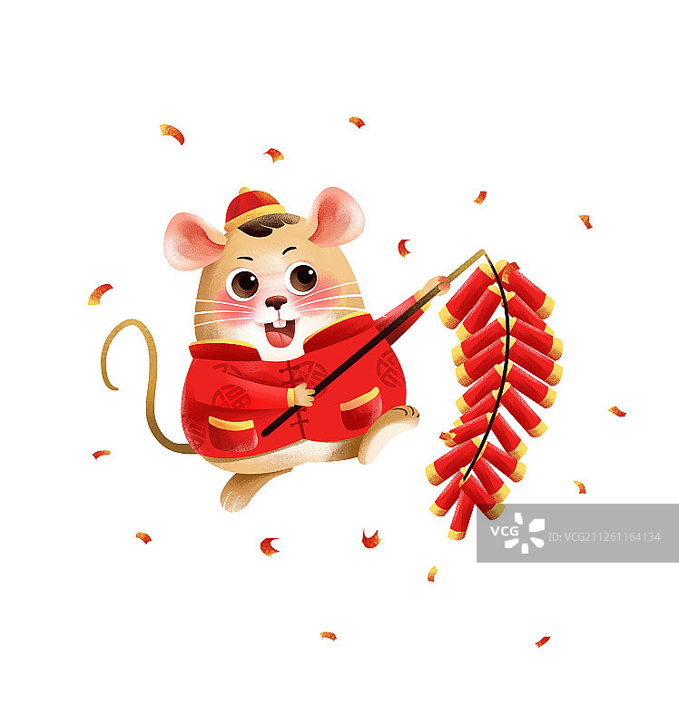 鼠年 新年快乐图片素材