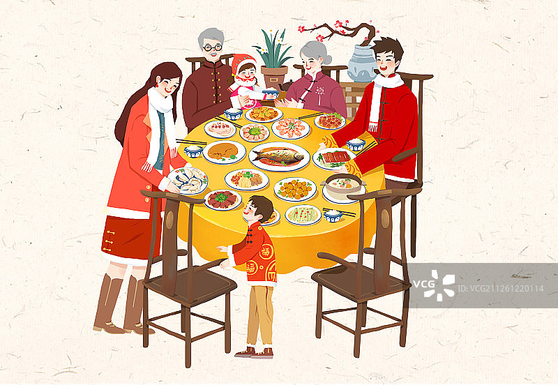 大年三十 年夜饭图片素材