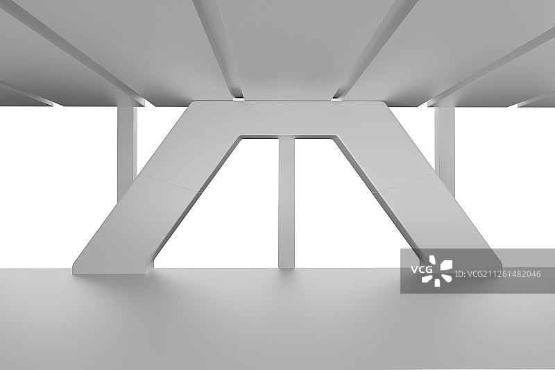 简洁室内空间，带路径图片素材