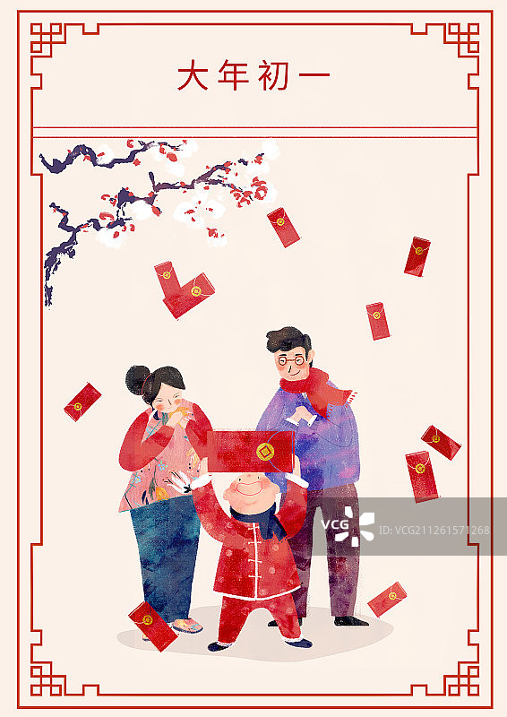 年俗系列 大年初一图片素材