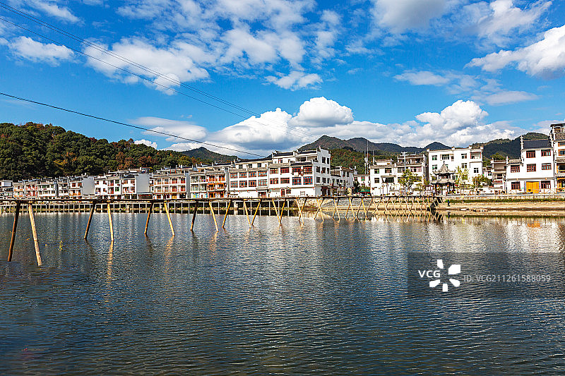 江西婺源县江湾风景区图片素材