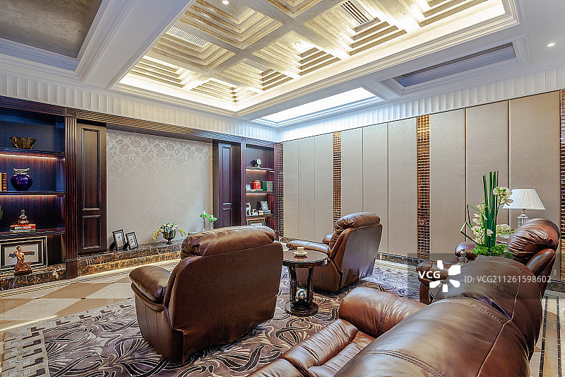 别墅里的影视音乐厅图片素材