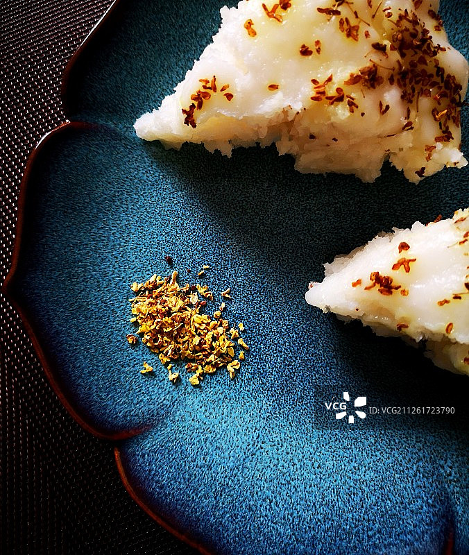 妻子手造大米桂花糕图片素材