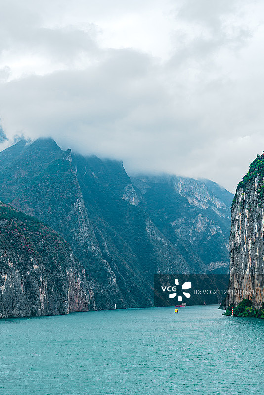 长江三峡瞿塘峡夔门景观图片素材