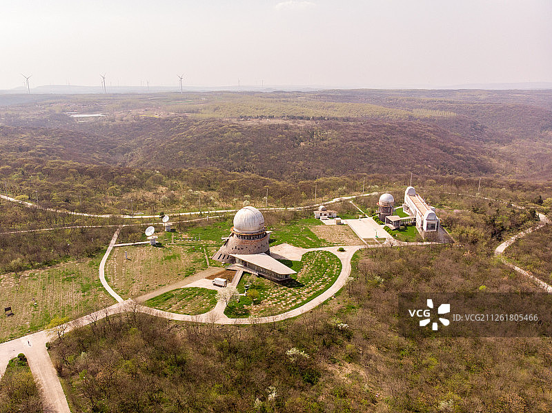 航拍紫金山天文台盱眙观测站图片素材