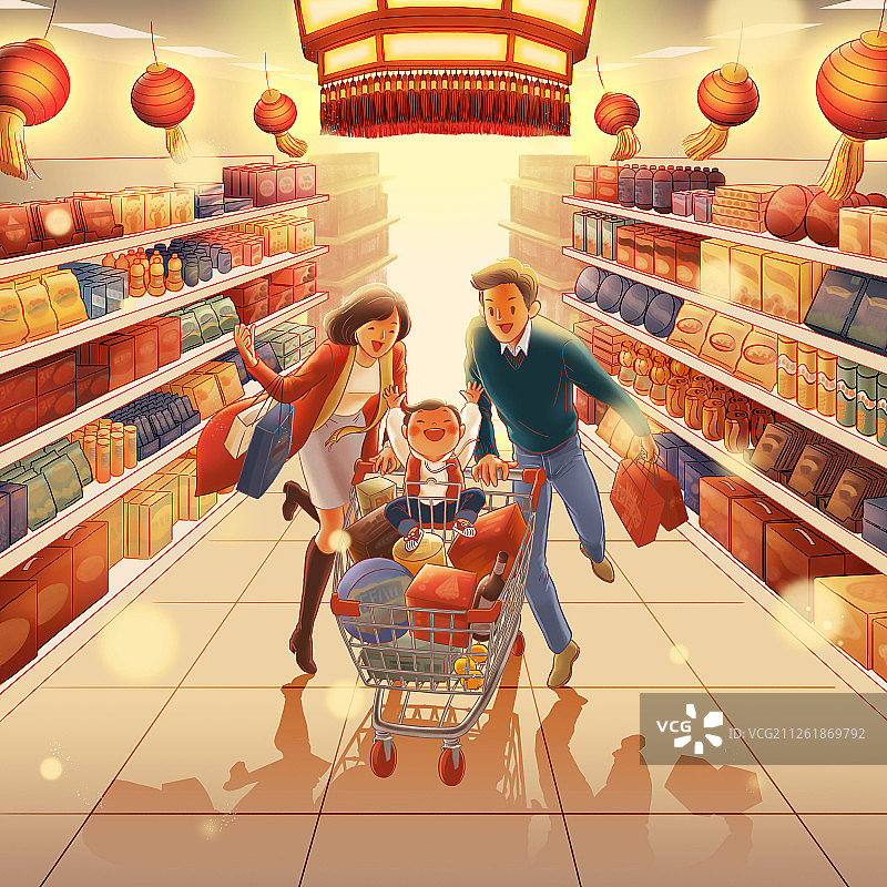 春节办年货图片素材