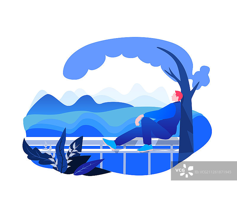 一个人的世界图片素材