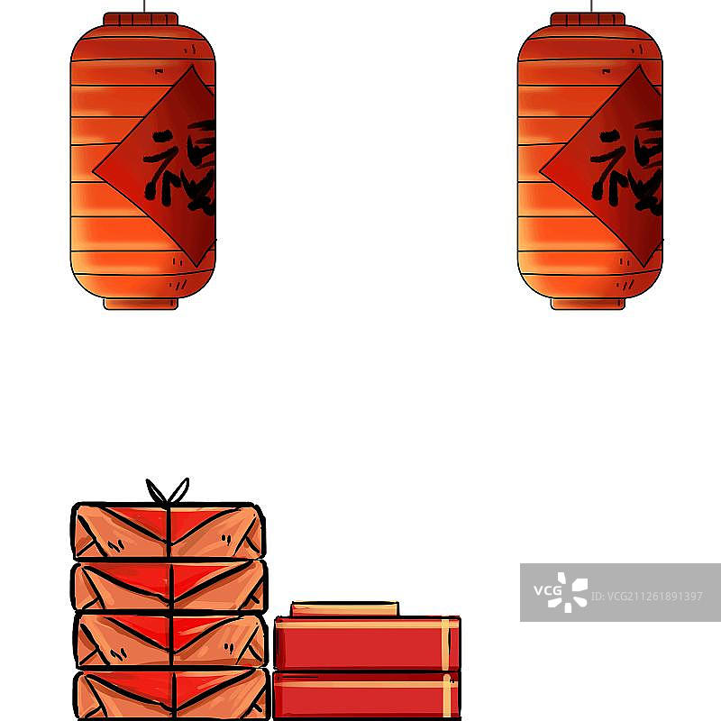 中国传统年货礼品图片素材