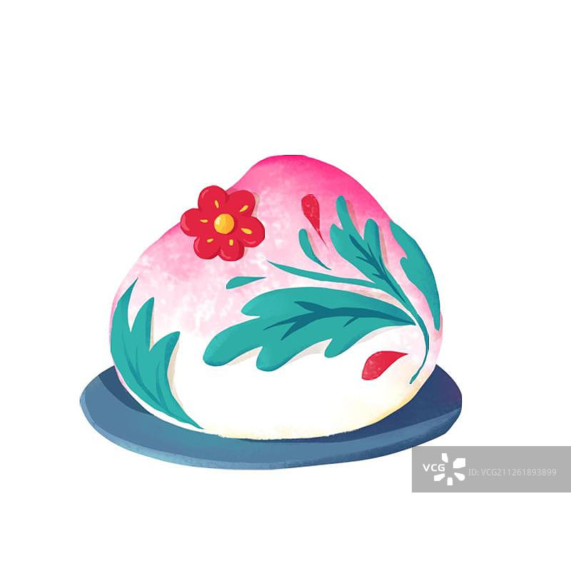 寿桃花馍图片素材