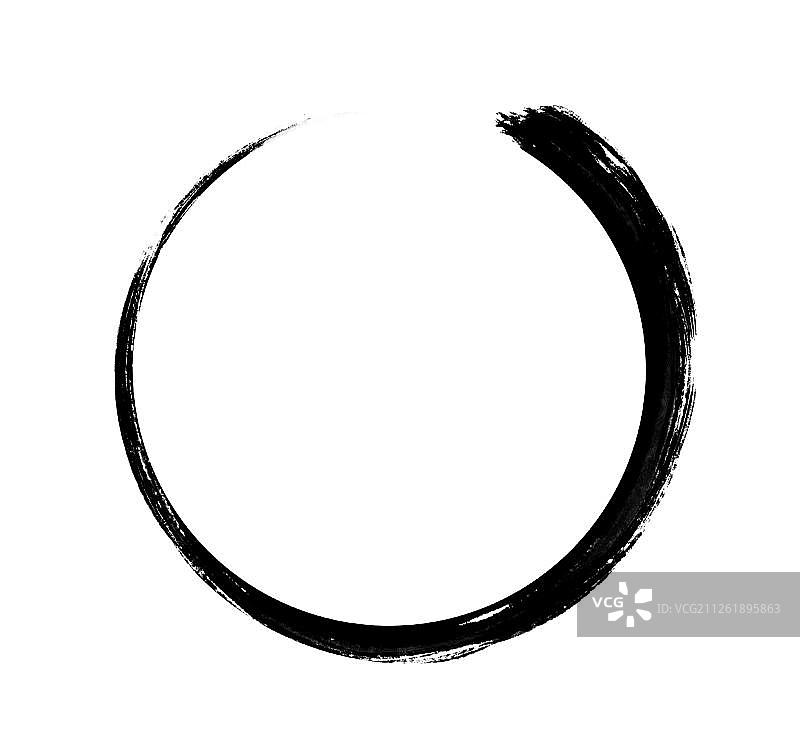 墨水圆形图片素材