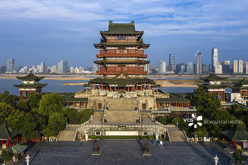 南昌 滕王阁 航拍图片素材