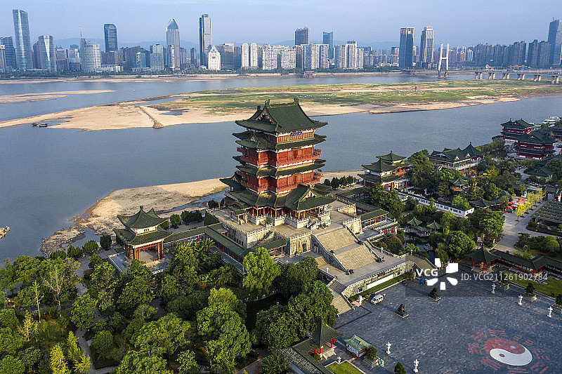 南昌 滕王阁 航拍图片素材