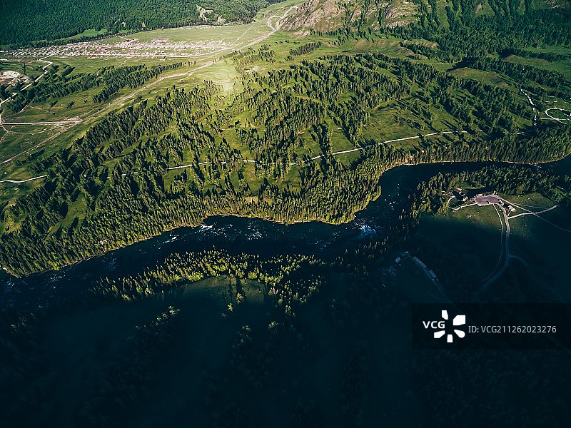 新疆喀纳斯风景区图片素材