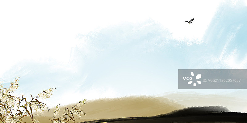 水墨中国画背景壁纸抽象水墨山水风景画图片素材