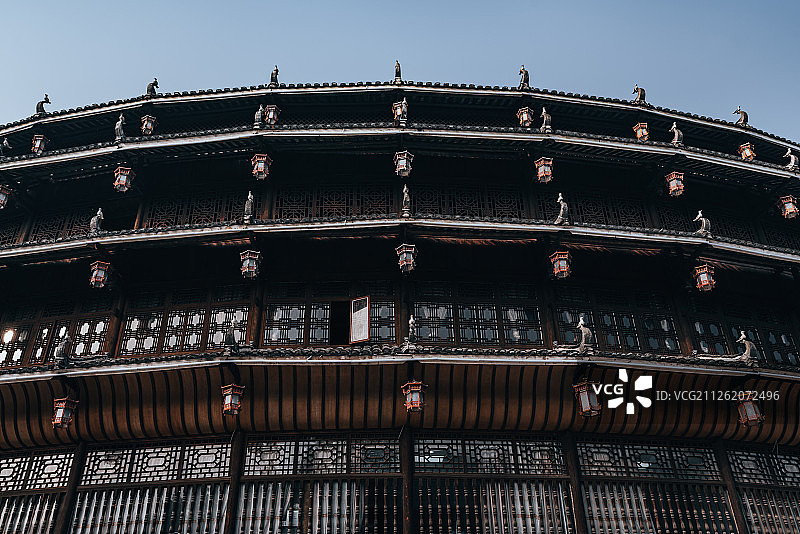 广西三江侗族自治县侗寨建筑图片素材