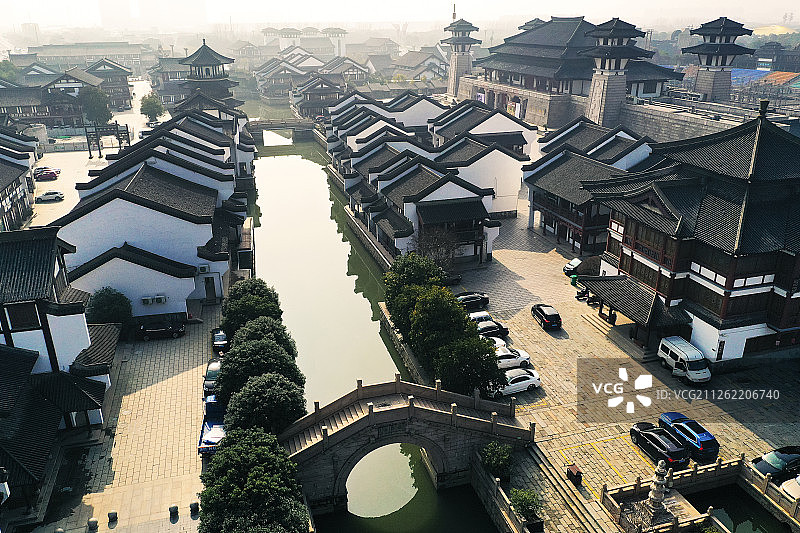 淹城护城河+江苏省常州市武进区春秋淹城图片素材