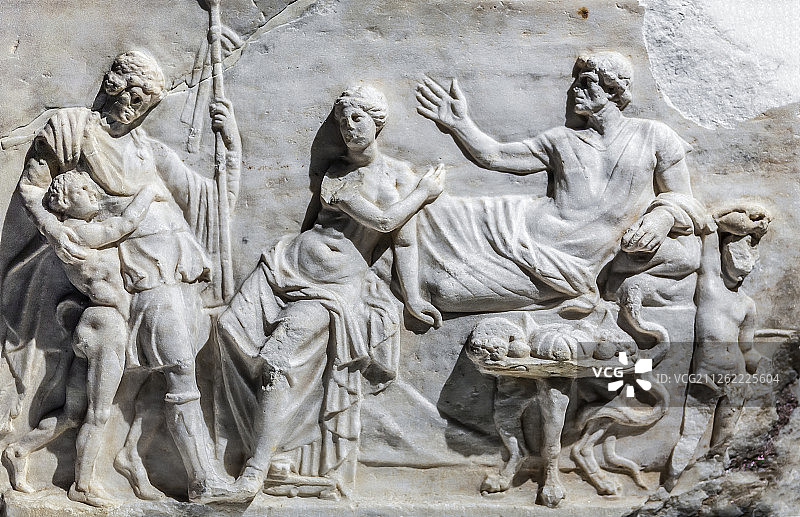 卢浮宫馆藏古希腊雕像图片素材