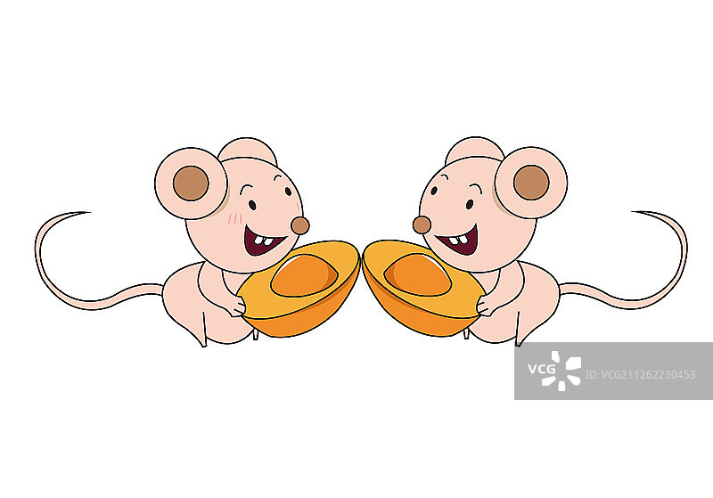 两只老鼠图片素材