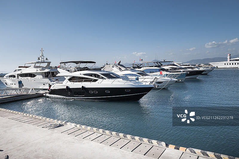 游艇 码头图片素材