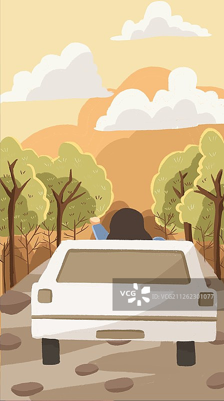 开车去旅行图片素材