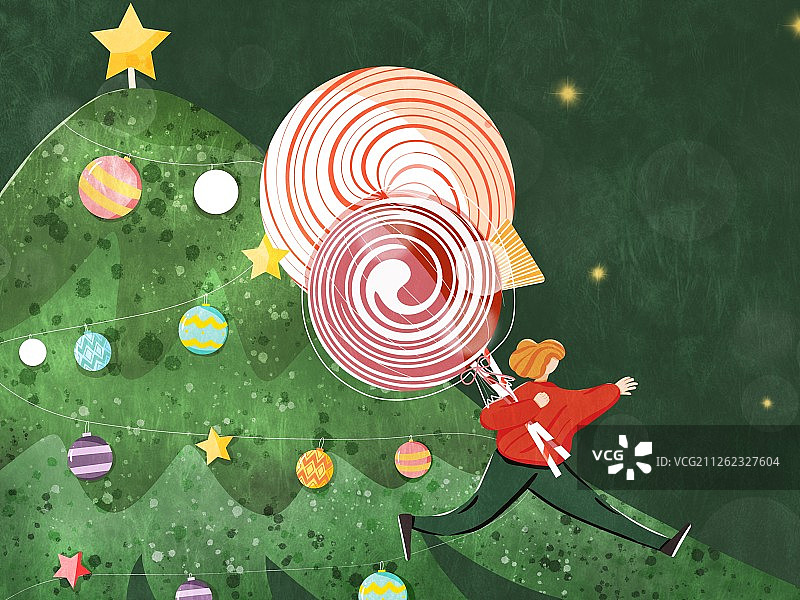 甜蜜圣诞节图片素材