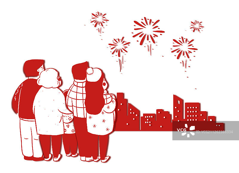 看烟火图片素材