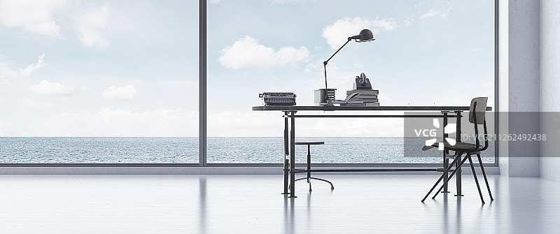 现代海景办公室图片素材