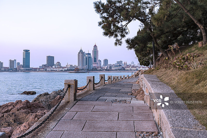 青岛旅游景点打卡照·小青岛景区图片素材