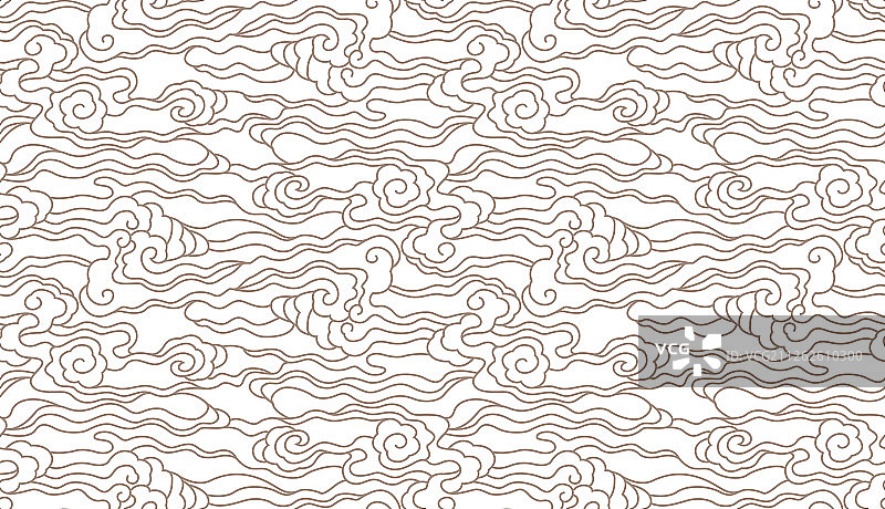 祥云无缝连续图案图片素材