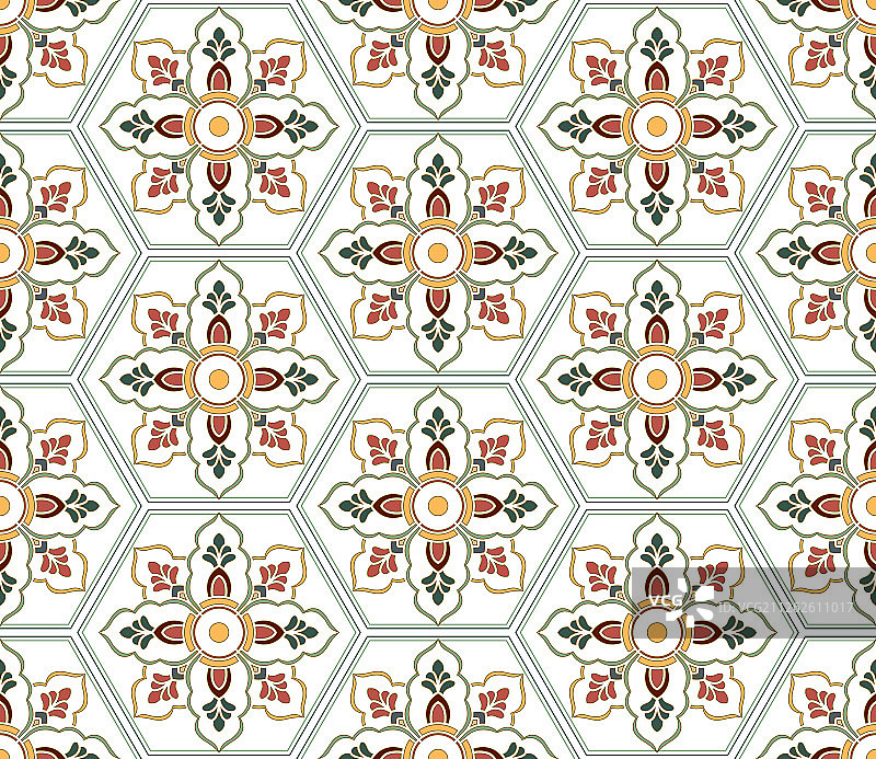 传统花纹底纹壁纸无缝图案图片素材