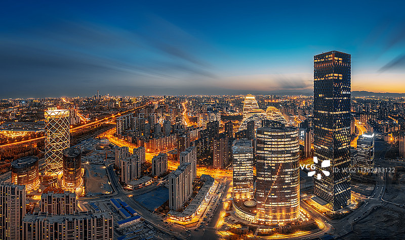 望京全景图片素材