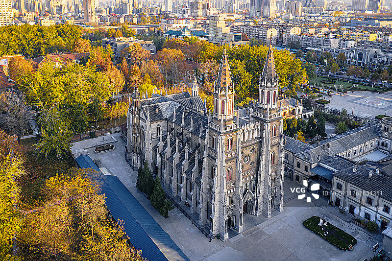 济南洪楼教堂图片素材