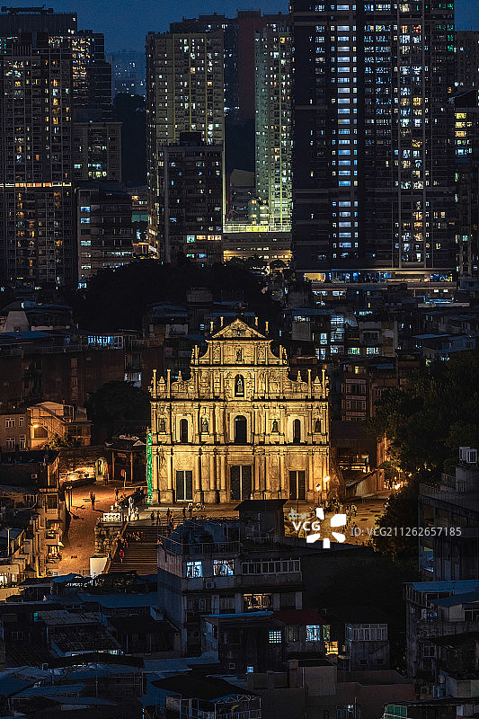 大三巴牌坊图片素材