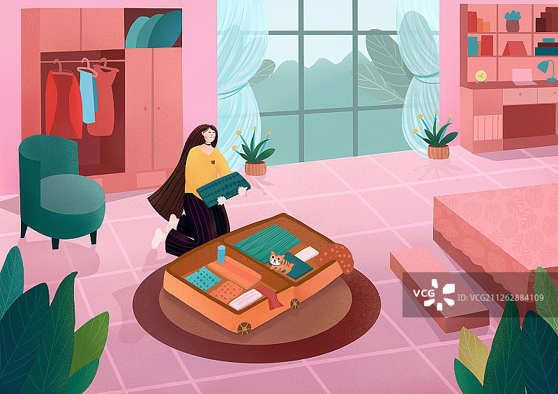 收拾行李图片素材