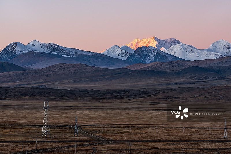 干城章嘉雪山图片素材