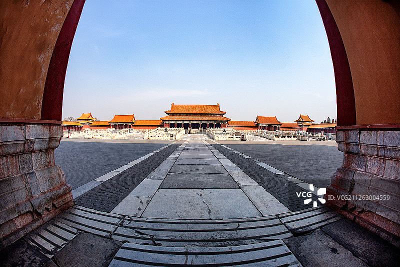 北京故宫太和门图片素材