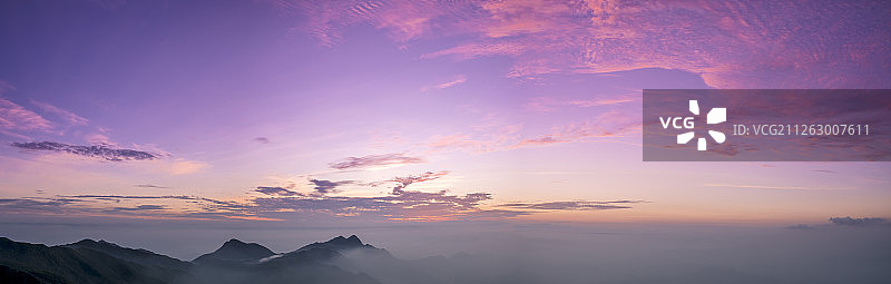 云开山国家级自然保护区晚霞图片素材
