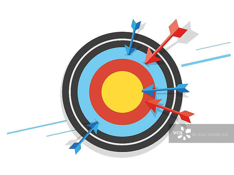 插画：射箭图片素材