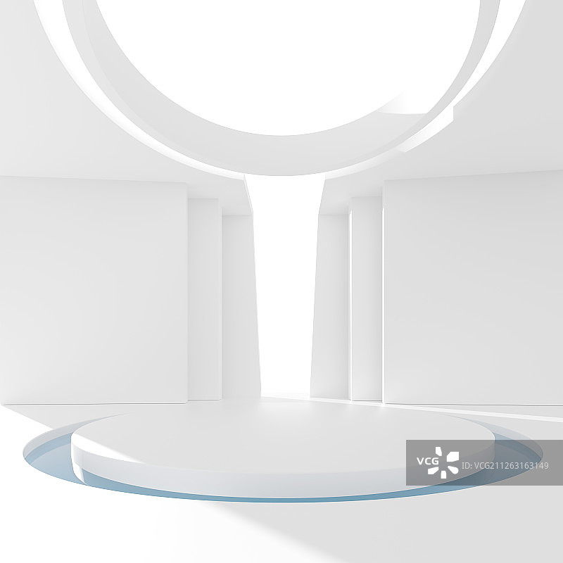 简洁白色现代建筑背景图图片素材