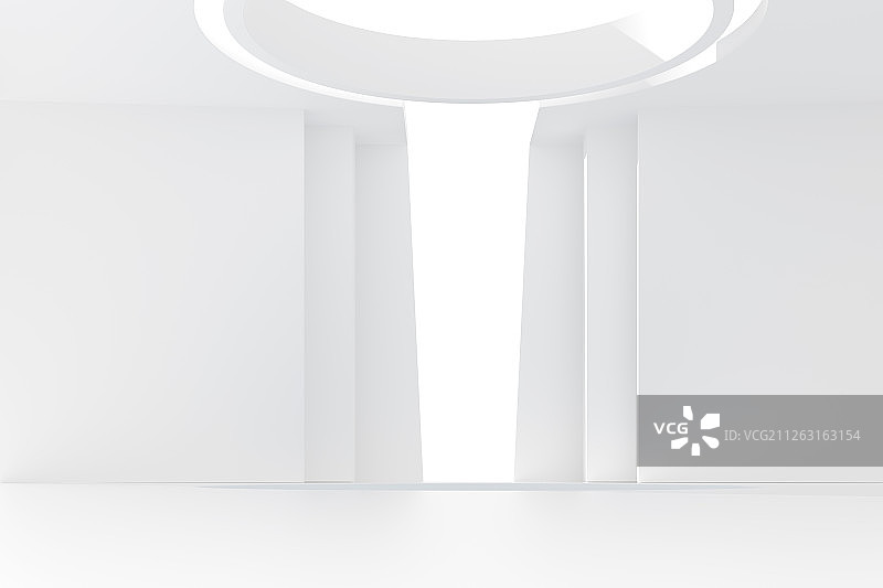 简洁白色现代建筑背景图图片素材